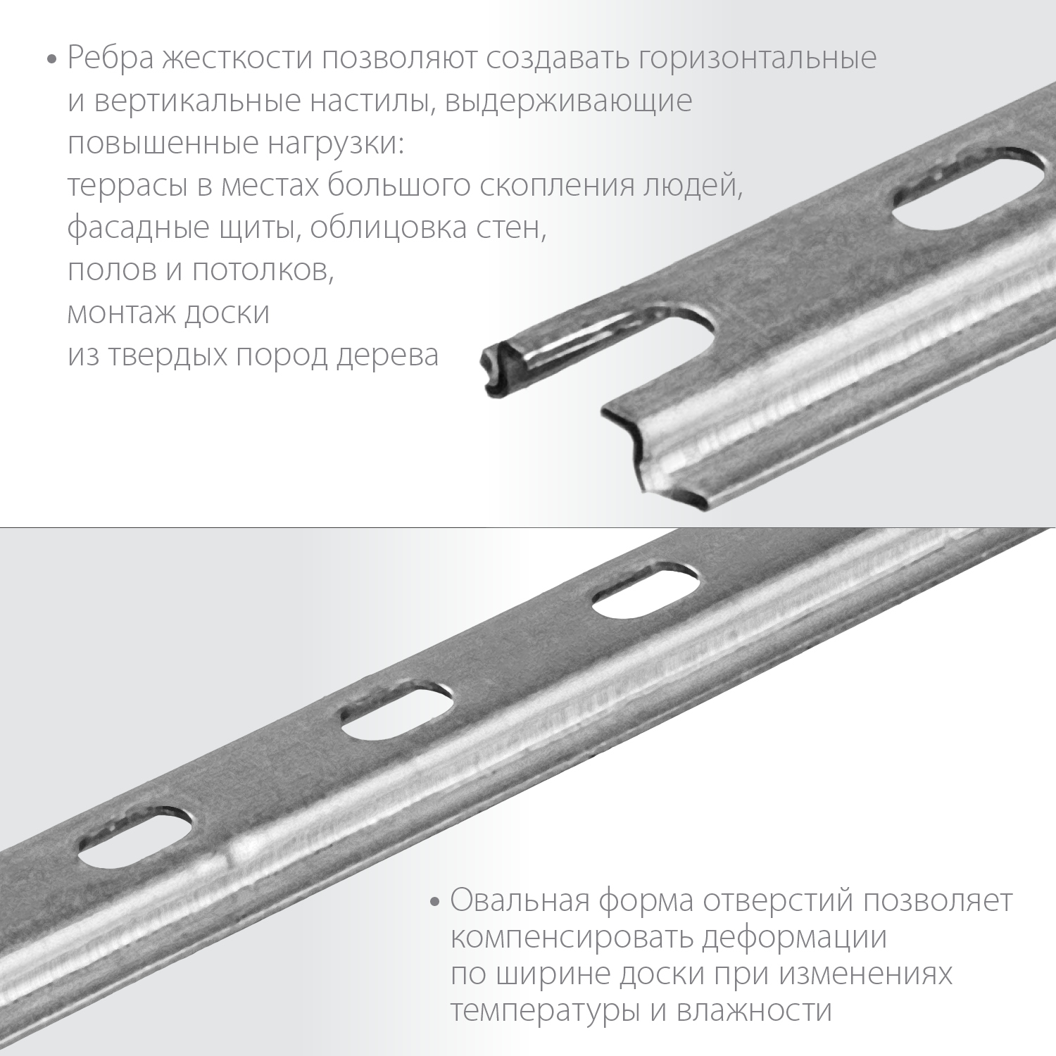 ЗУБР Планка-Волна, 190 мм, цинк, 80 шт, крепеж для монтажа фасадной и террасной доски (30703-190)