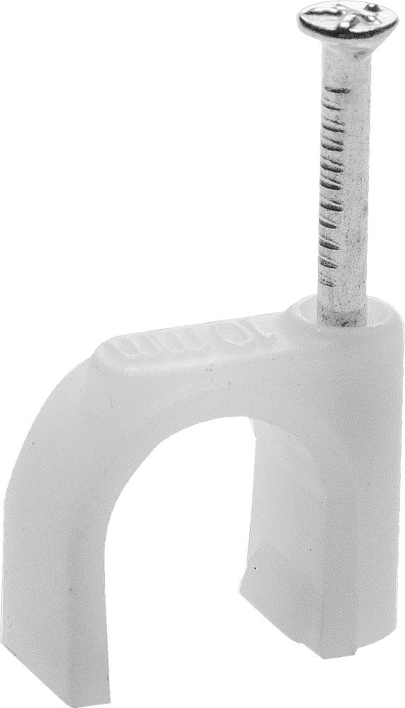 STAYER 14 мм, 50 шт, скоба-держатель для круглого кабеля с оцинкованным гвоздем (4510-14)