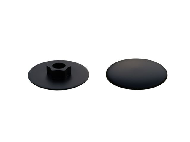 Заглушка для конфирмата, декоративная черная (50 шт в зип-локе) STARFIX (SMZ1-49889-50)