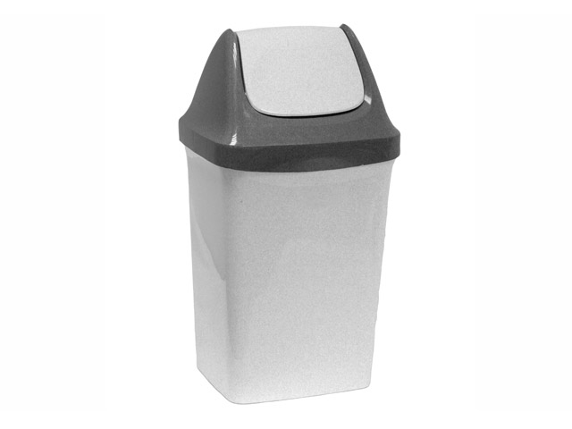 Контейнер для мусора СВИНГ 25л (мраморный) IDEA (М2463)