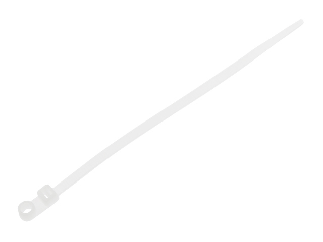 Хомут-стяжка с монтажным отверстием 4.8х300 мм белый (100 шт в уп.) STARFIX (SM-91156-100)