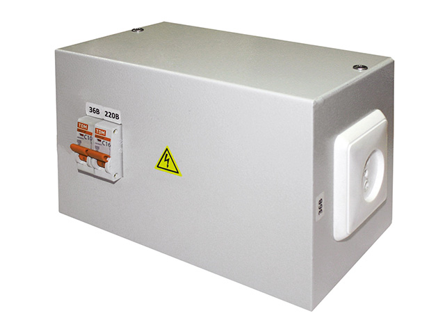 Ящик с пониж. трансформатором ЯТП-0,25 220/36-2авт. TDM (SQ1601-0005)