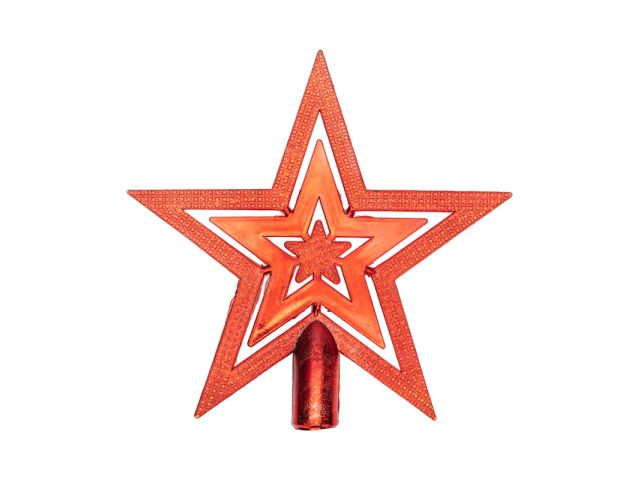 Фигура на елку "Звезда" 20см, цвет красный (501-005) (NEON-NIGHT)