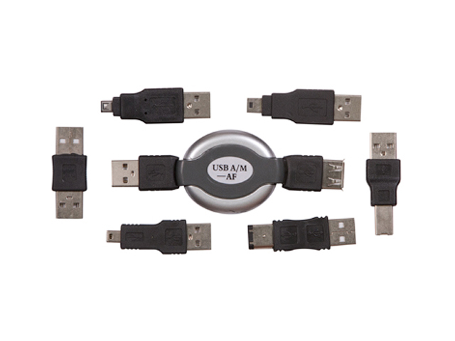 Набор USB  6 переходников + удлинитель  (тип3)  REXANT (18-1203)