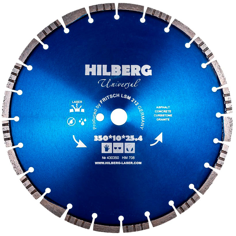 Диск алмазный Hilberg 350*25,4 Universal HM708
