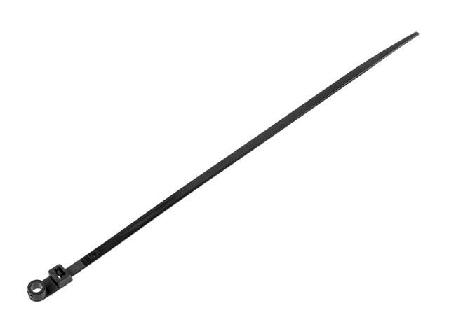 Хомут-стяжка с монтажным отверстием 7.6х300 мм черный (100 шт в уп.) STARFIX (Полный аналог обычной хомут-стяжки) (SM-92621-100)