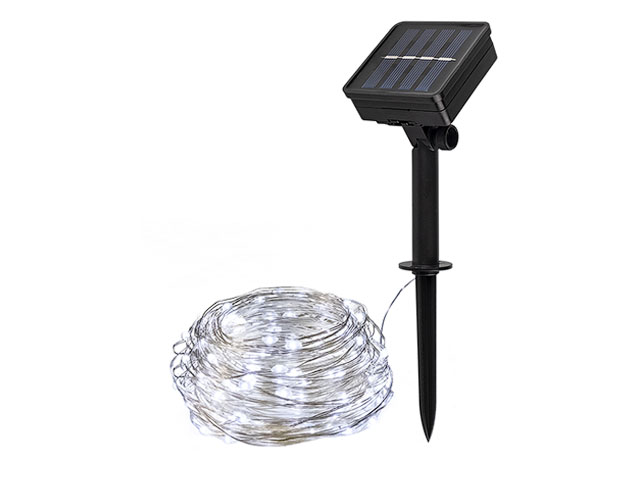 Светильник садовый на солнечной батарее SLR-G03-100W ФАZА (нить, хол. бел. 100 LED) (5033313)