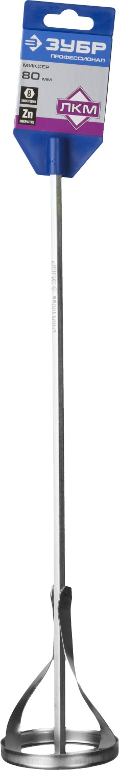 ЗУБР 80 х 400 мм, шестигранный хвостовик, миксер для красок, Профессионал (0602-08-40)