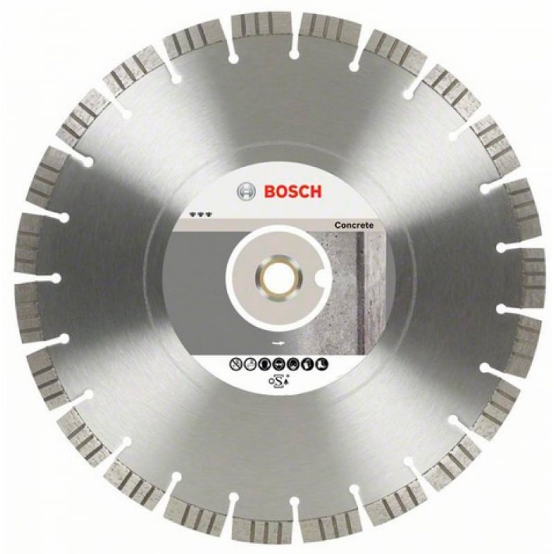 Круг алмазный Bosch Ф350х25,4 бетон Bf Concrete (658)