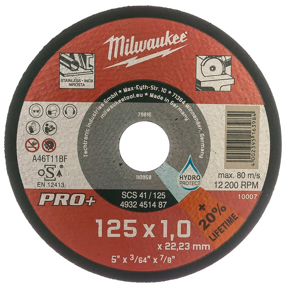 Круг отрезной Milwaukee SCS 41/125х1 PRO+ (487)