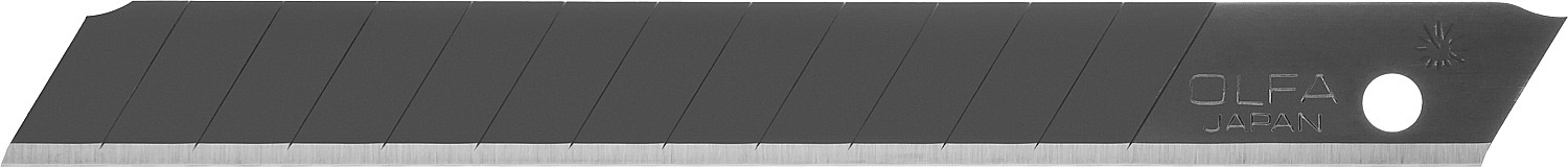 OLFA EXCEL BLACK, 9 х 80 х 0.38 мм, 10 шт, сегментированные лезвия (OL-ABB-10B)