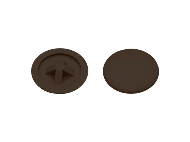 Заглушка для самореза PH2, декоративная темно-коричневая (50 шт в зип-локе) STARFIX (SMZ1-85589-50)