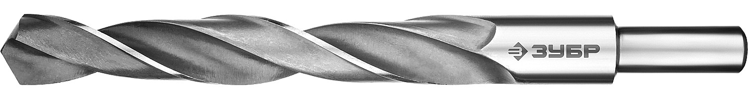 ЗУБР ПРОФ-В, 15.5 х 178 мм, сталь Р6М5, класс В, проточенный хвостовик, сверло по металлу, Профессионал (29621-15.5)
