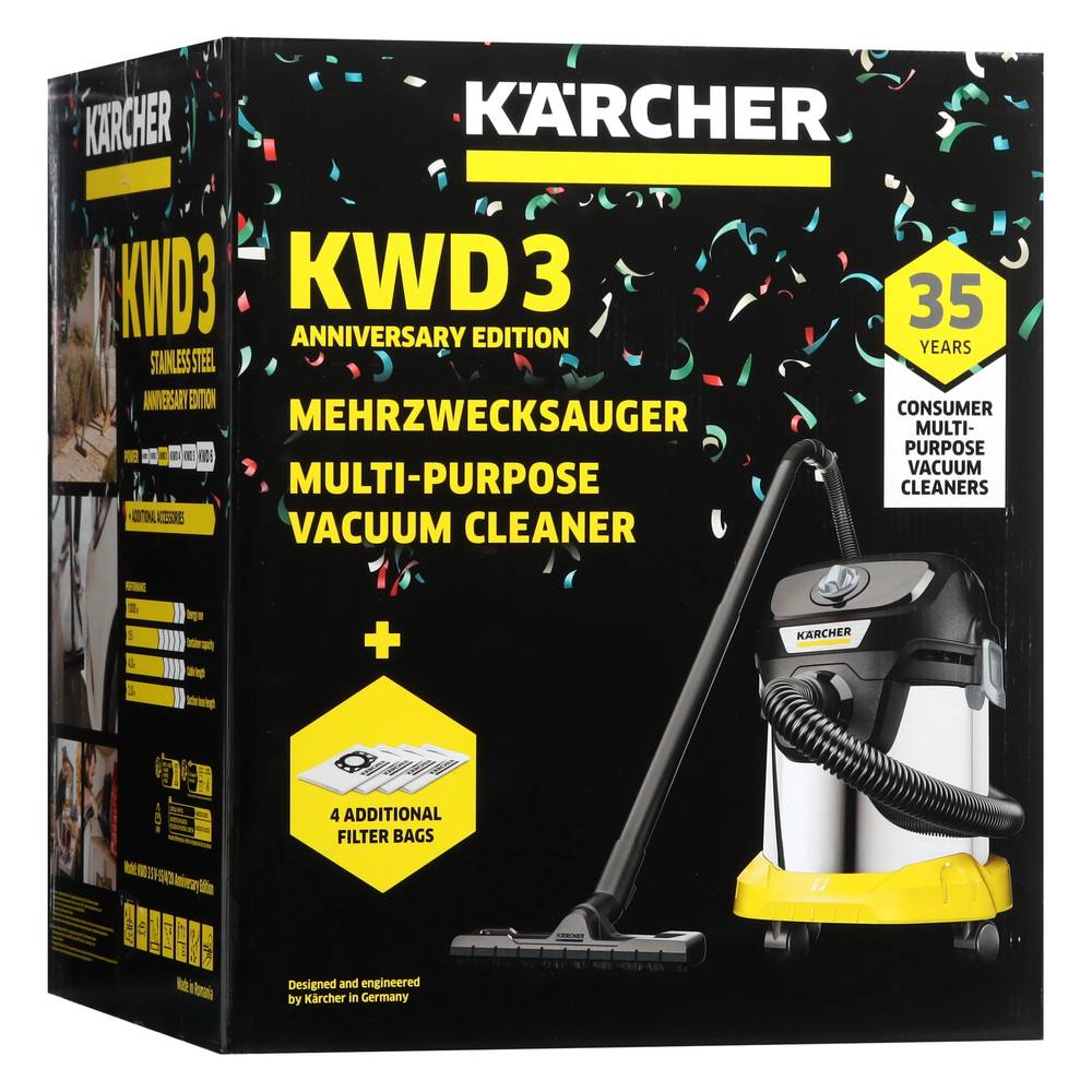 Пылесос хозяйственный KARCHER KWD 3 S V-15/4/20 Anniversary Ed. (BSY)