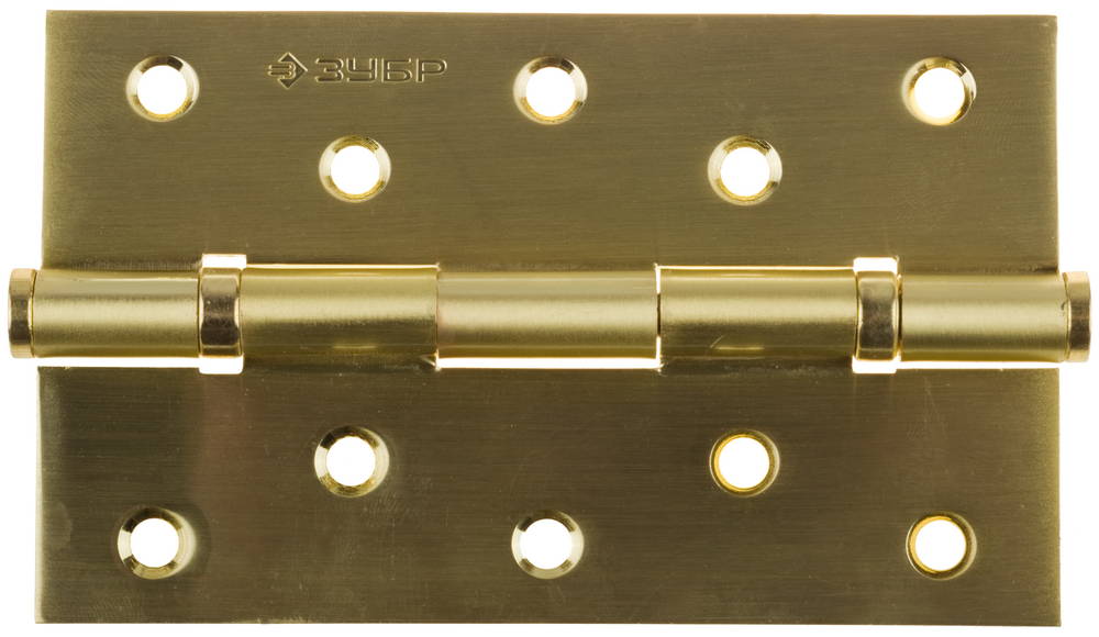 ЗУБР 125x75 х 2.5 мм, цвет матовая латунь (SB), 2 шт, карточная петля (37601-125-3)