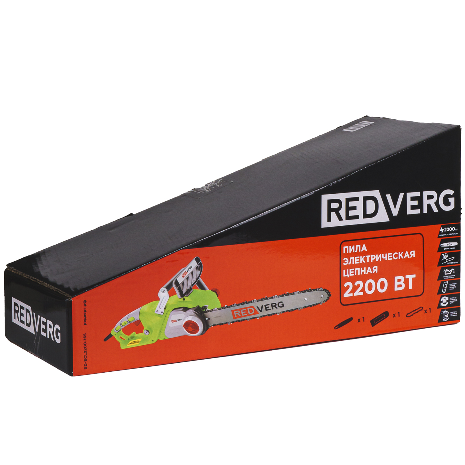 Пила цепная электрическая REDVERG RD-ECL2200-16S