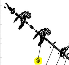 Шнек правый (цвет черный) KCD24-01-09