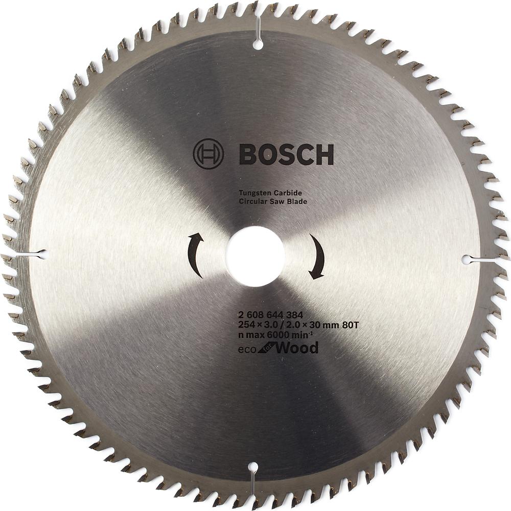 Диск пильный Bosch твердосплавный 254х30х 80 ECO (384)