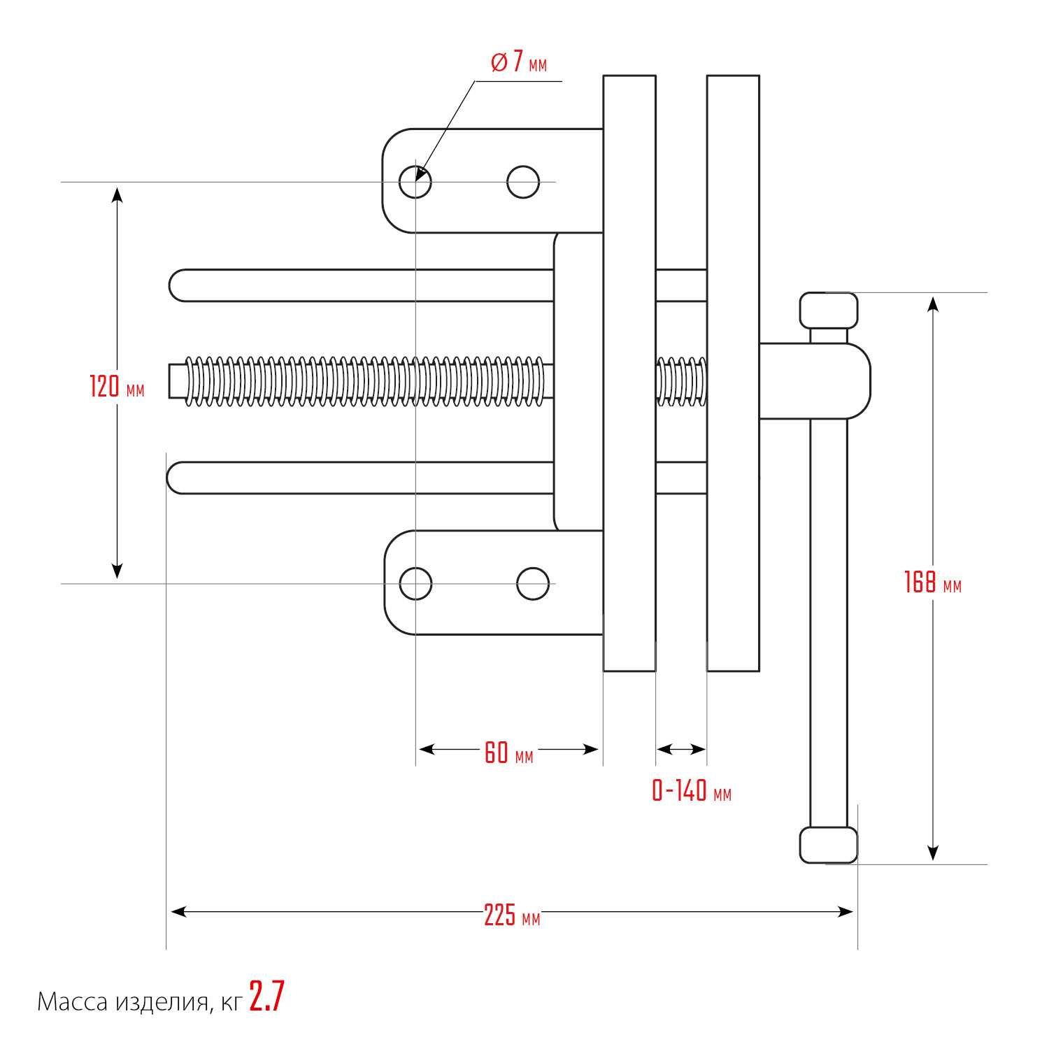 ЗУБР 150 мм, столярные тиски, Профессионал (32730)