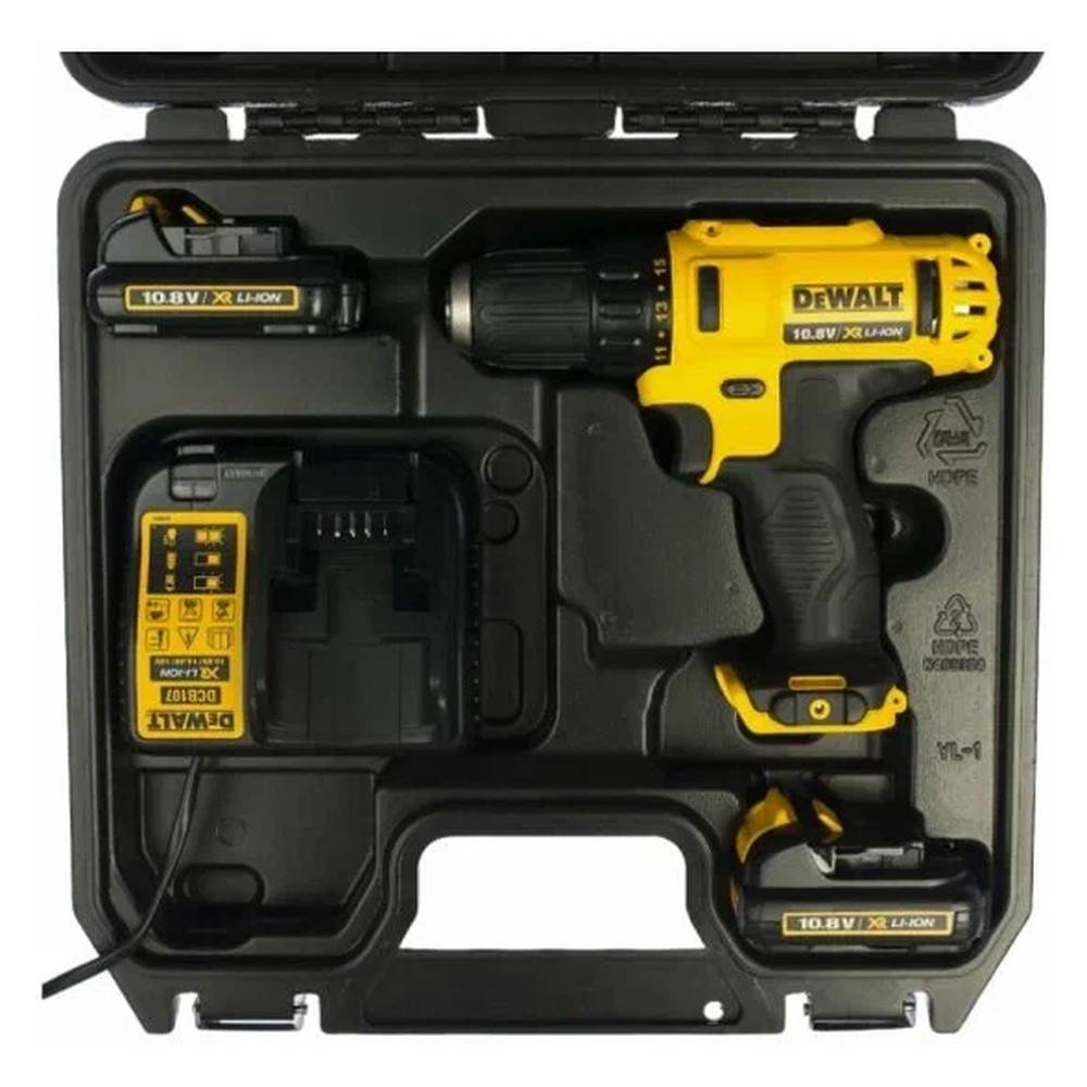Шуруповерт аккумуляторный DeWalt DCD710C2P+мультитул