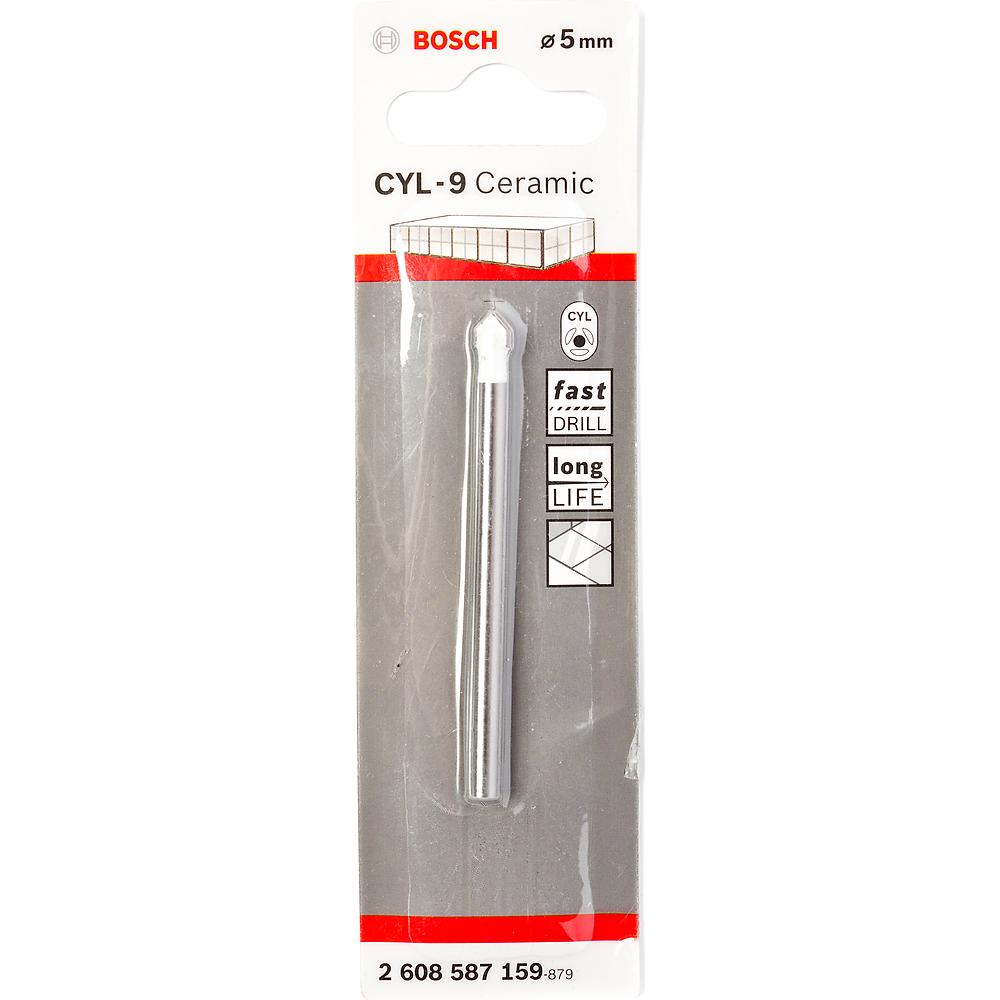 Сверло по стеклу/кафелю Bosch 5х70мм CYL-9 (159)