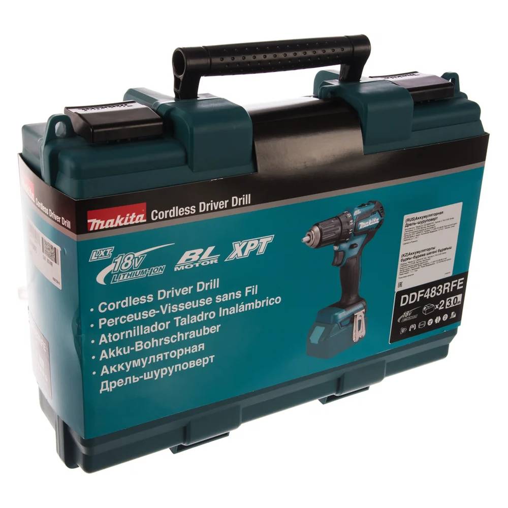 Шуруповерт аккумуляторный Makita DDF483RFE