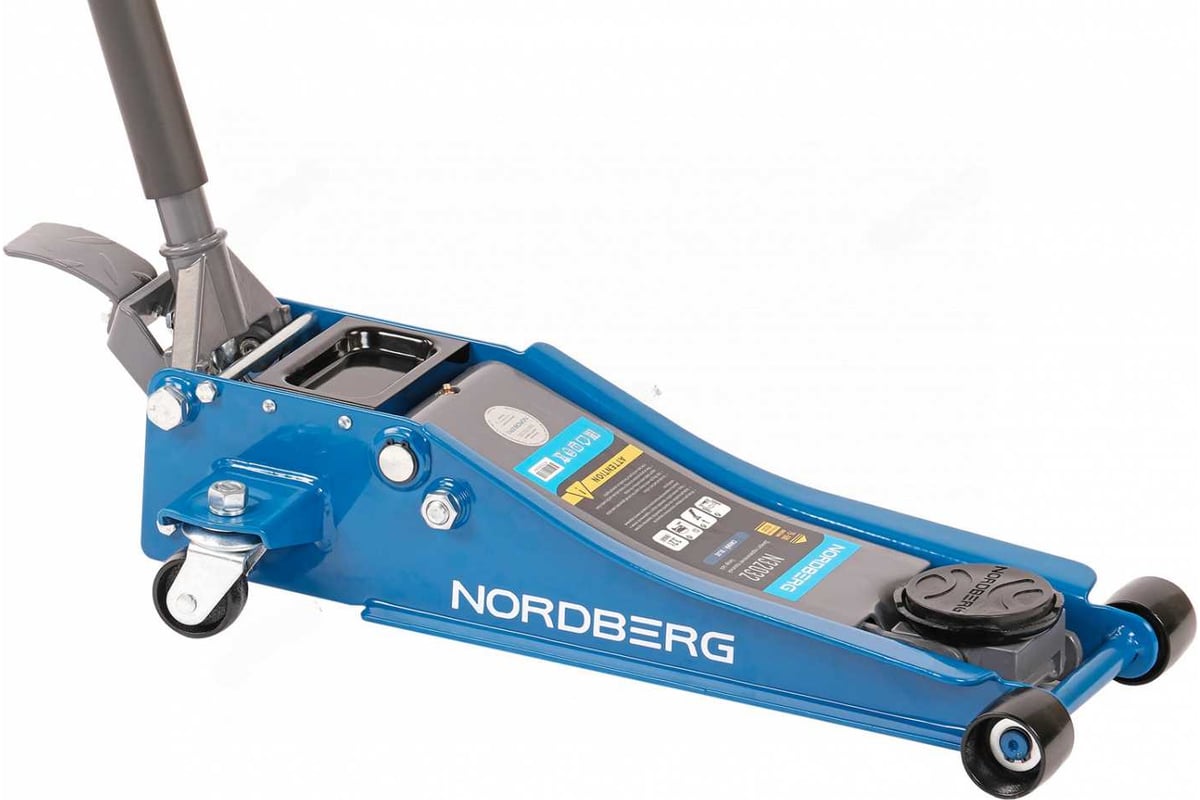 Домкрат подкатной 3 т, супернизкий подхват, педаль NORDBERG N32032