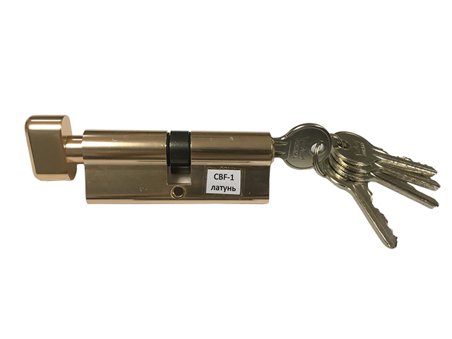 Евроцилиндр с вертушкой DORMA CBF-1 60 (30x30В) латунь