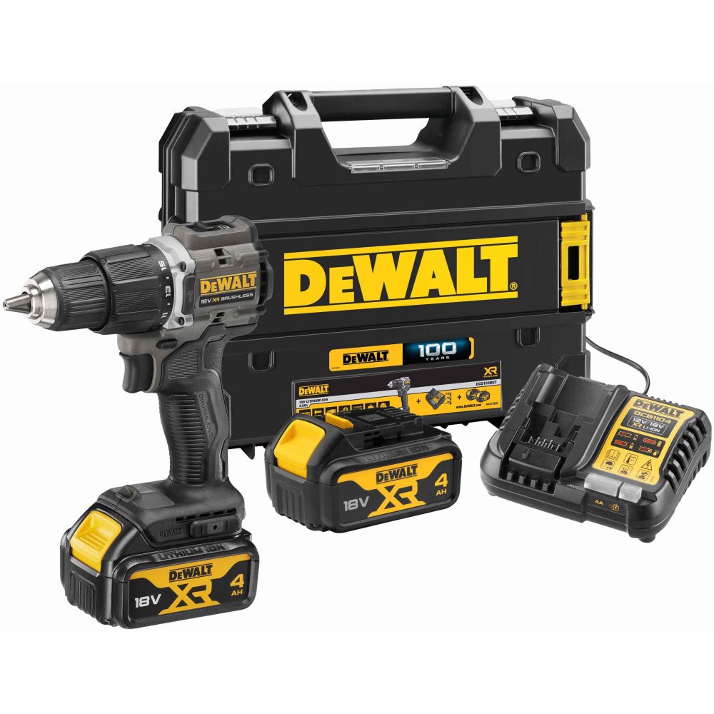 Шуруповерт аккумуляторный DeWalt DCD100M2T (2 акк., з/у), кейс