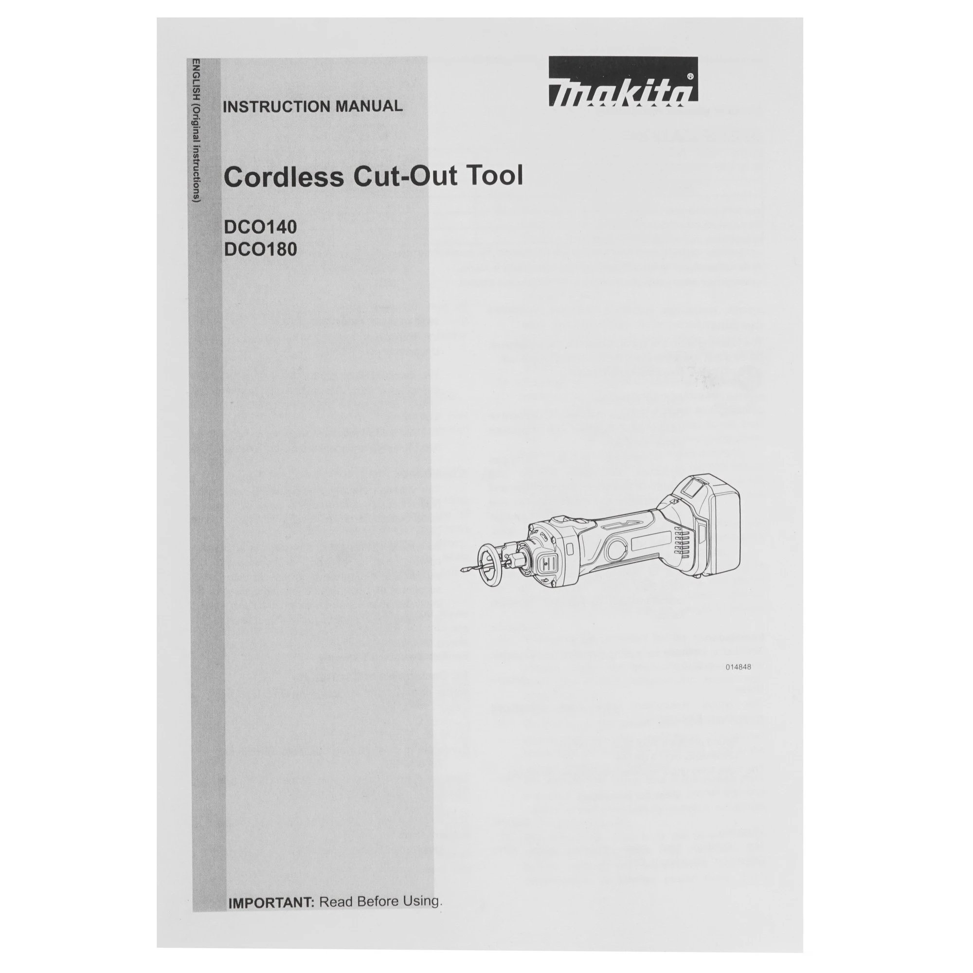 Фрезер кромочный Makita DCO180Z (без акк, без з/у)