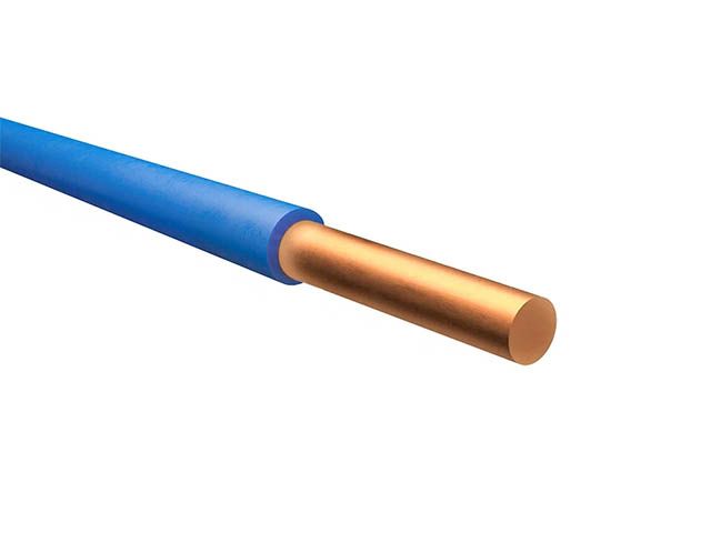 Провод ПуВ 1х4,0 (бухта 500м) Г (ПромЭл, цвет: голубой) (1185467) (РС)