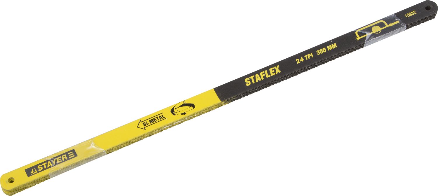 STAYER FLEX, 24 TPI, 300 мм, 100 шт, биметаллическое полотно по металлу, Professional (15932-S100)