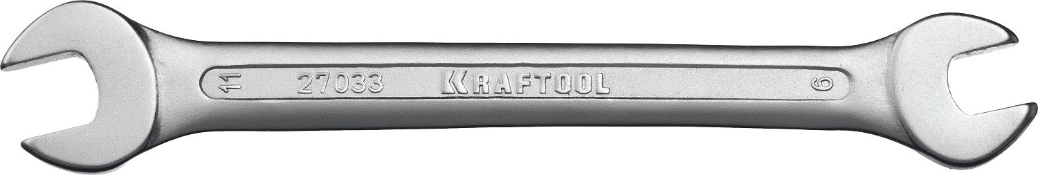 KRAFTOOL 9 х 11 мм, Рожковый гаечный ключ (27033-09-11)