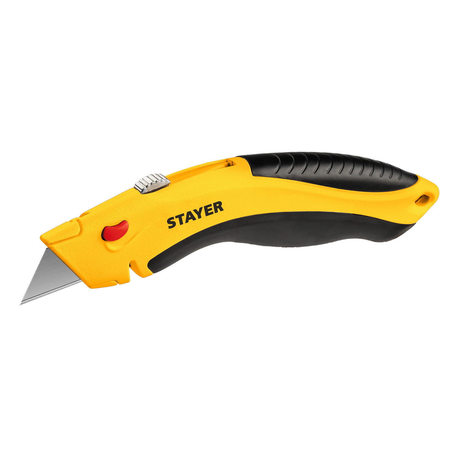 STAYER Hercules-A24, универсальный металлический нож с трапециевидным лезвием, Professional (0947)
