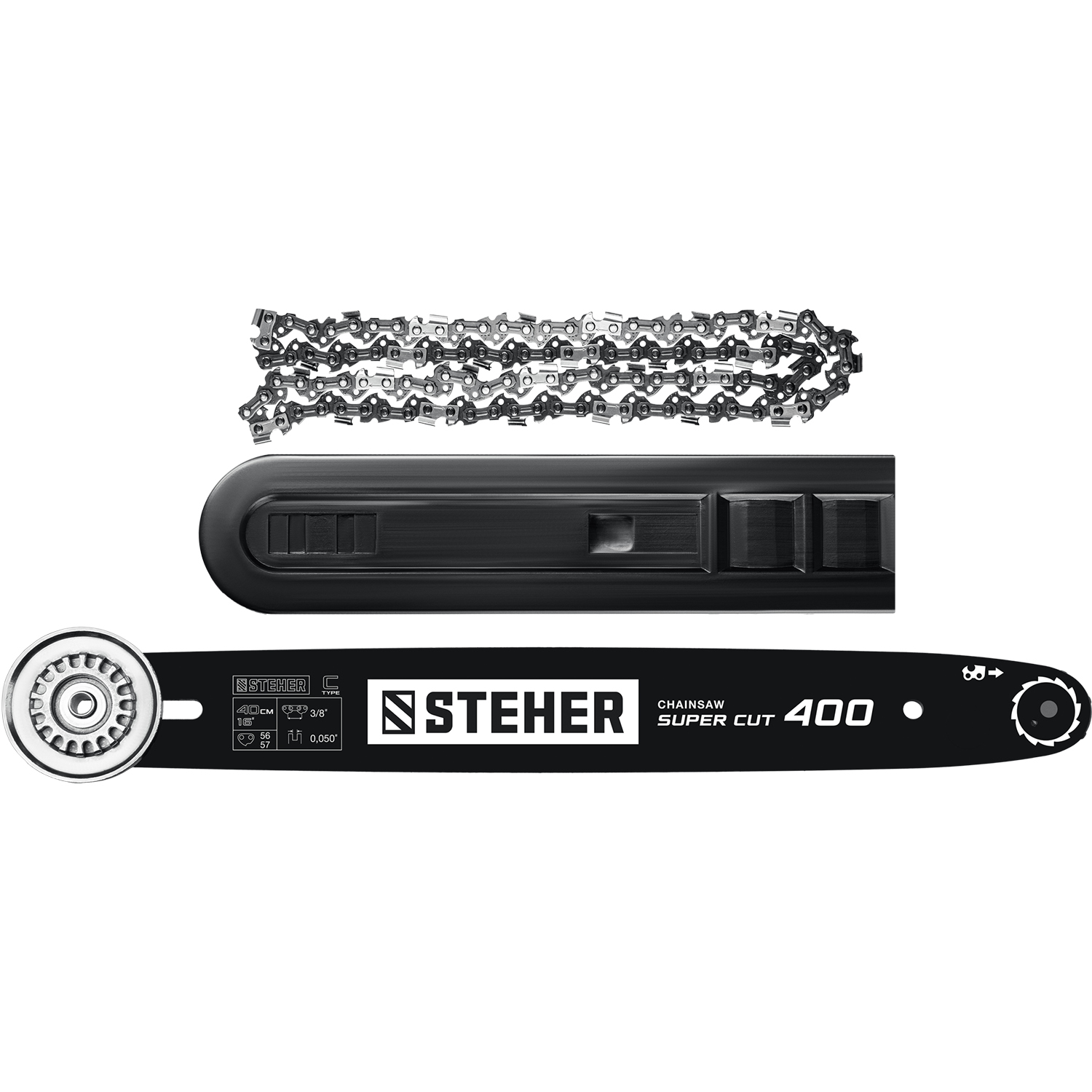 STEHER 2600 Вт, 40 см шина, электрическая цепная пила (ES-2640)