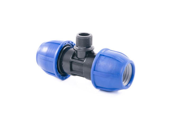 Тройник ПЭ нар. 32х1" РТП (Для ПЭ (полиэтиленовых) труб) (14609) (РосТурПласт)