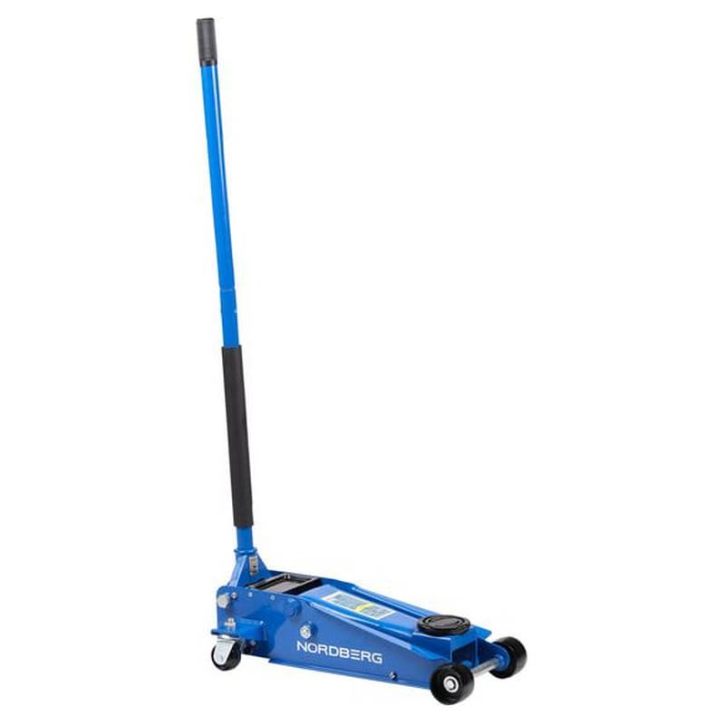 Домкрат подкатной с резиновой насадкой, быстрый подъем NORDBERG N3203 3 т