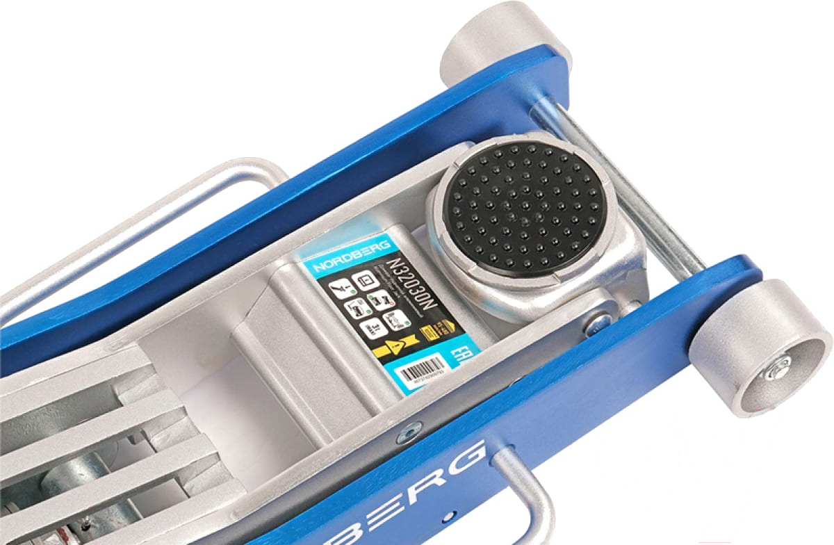 Домкрат подкатной алюминиевый, 3 т NORDBERG N32030N