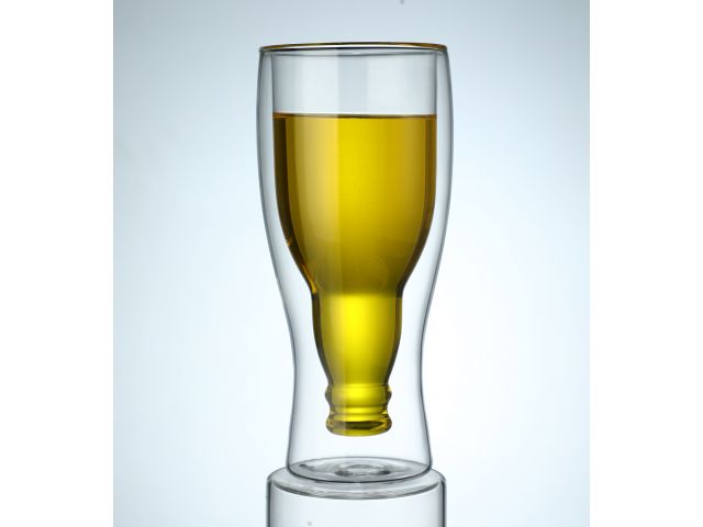Бокал для пива с двойными стенками, 480 мл, PERFECTO LINEA (Бокал стеклянный, ручной работы, с двойными стенками из боросиликатного стекла.) (30-29910