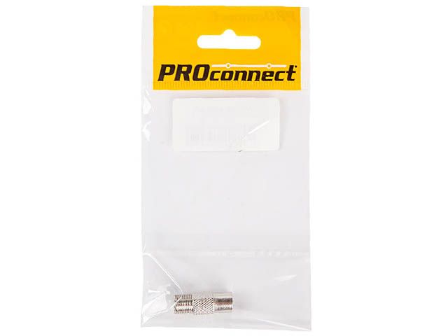 Переходник антенный, (гнездо F - гнездо TV), (1шт.) (пакет)  PROconnect