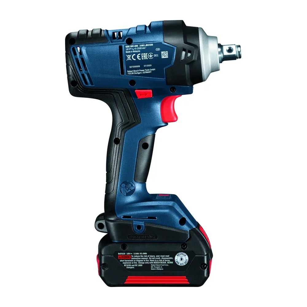 Гайковерт аккумуляторный Bosch GDS 18V-400 (2 акк, з/у)