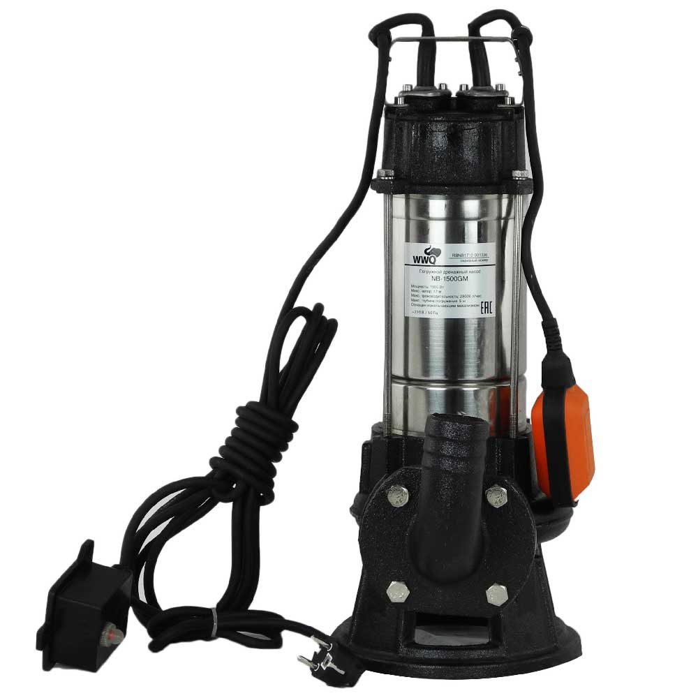 Насос дренажно-канализационный с измельчителем WWQ NB-1500GM
