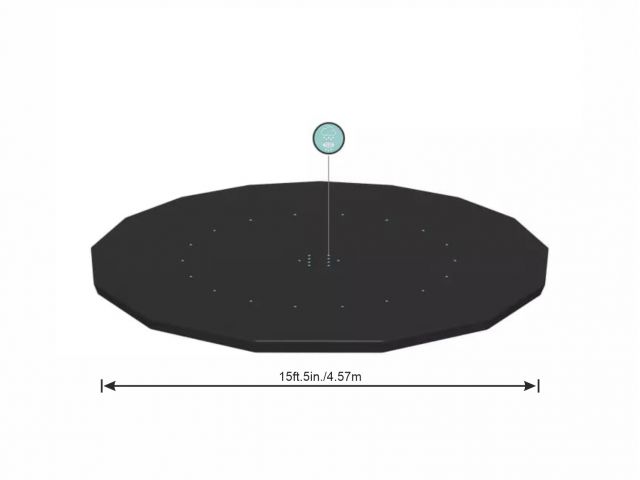 Тент-чехол для бассейна 457 cм, BESTWAY