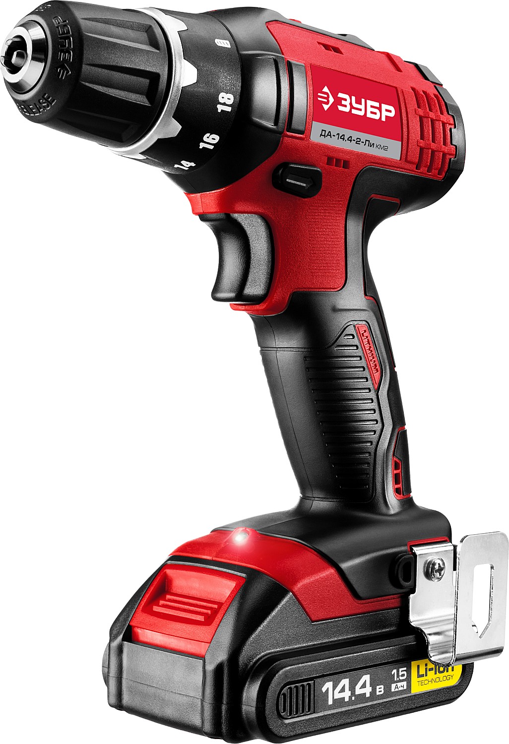 Дрель-шуруповерт 14.4 В, Li-Ion, ЗУБР