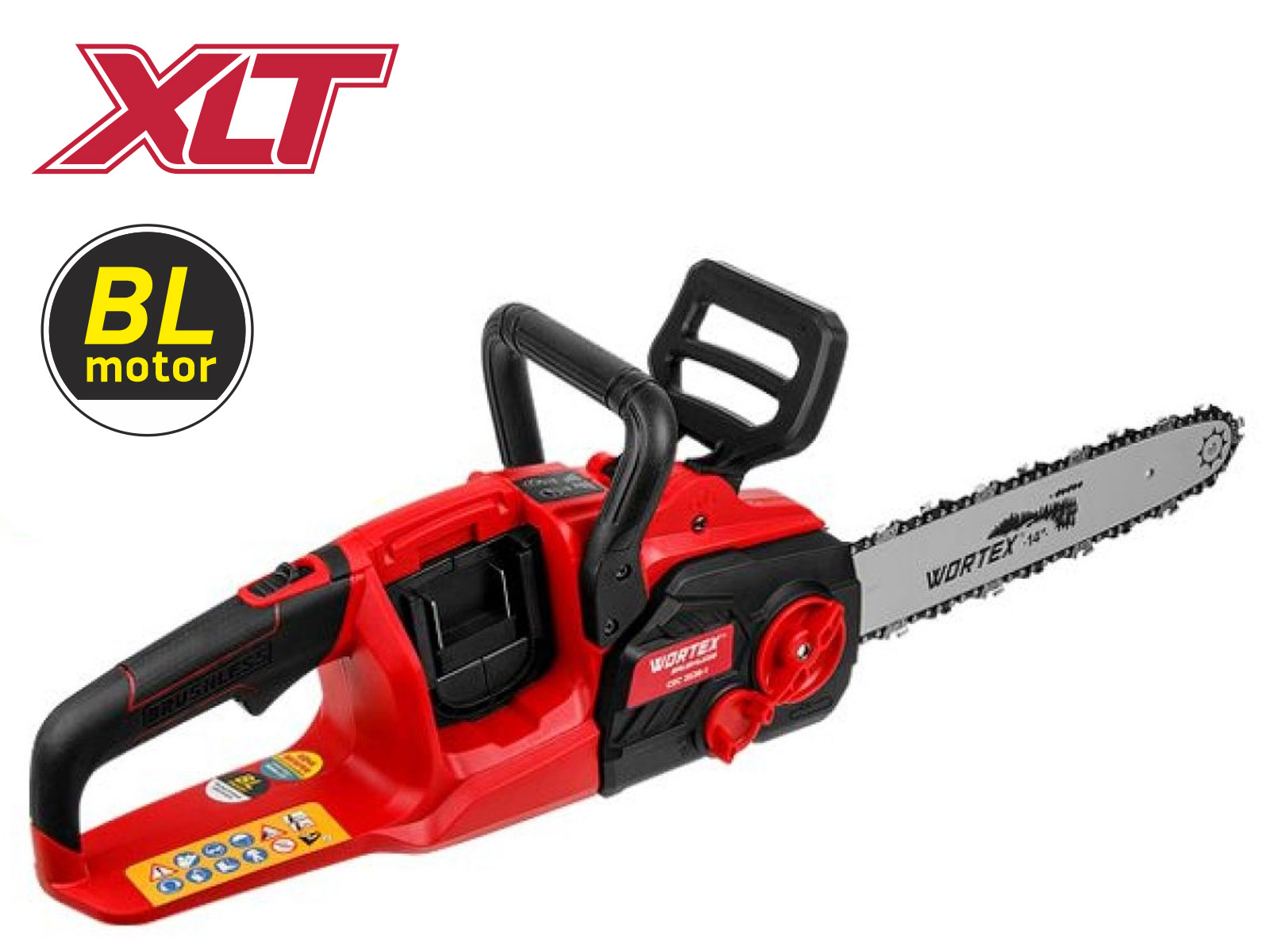 Аккум. пила цепная WORTEX CEC 3536-1 шина 35 см (14"), 3/8" LP, 1.3 мм ALL1 SOLO
