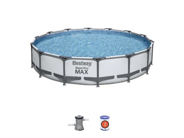 Каркасный бассейн Steel Pro MAX, 427 х 84 см, комплект, BESTWAY (56595)