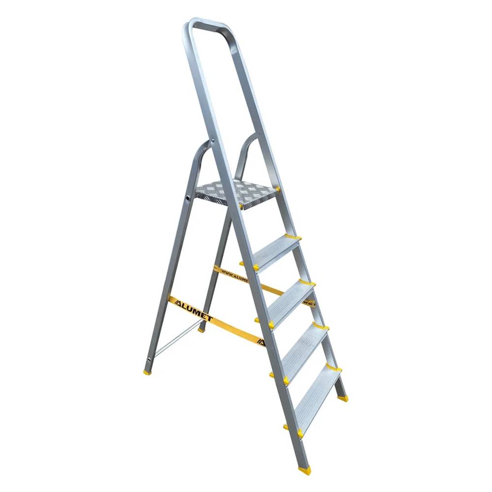 Стремянка Алюмет алюминиевая анодированая 5 ступеней
