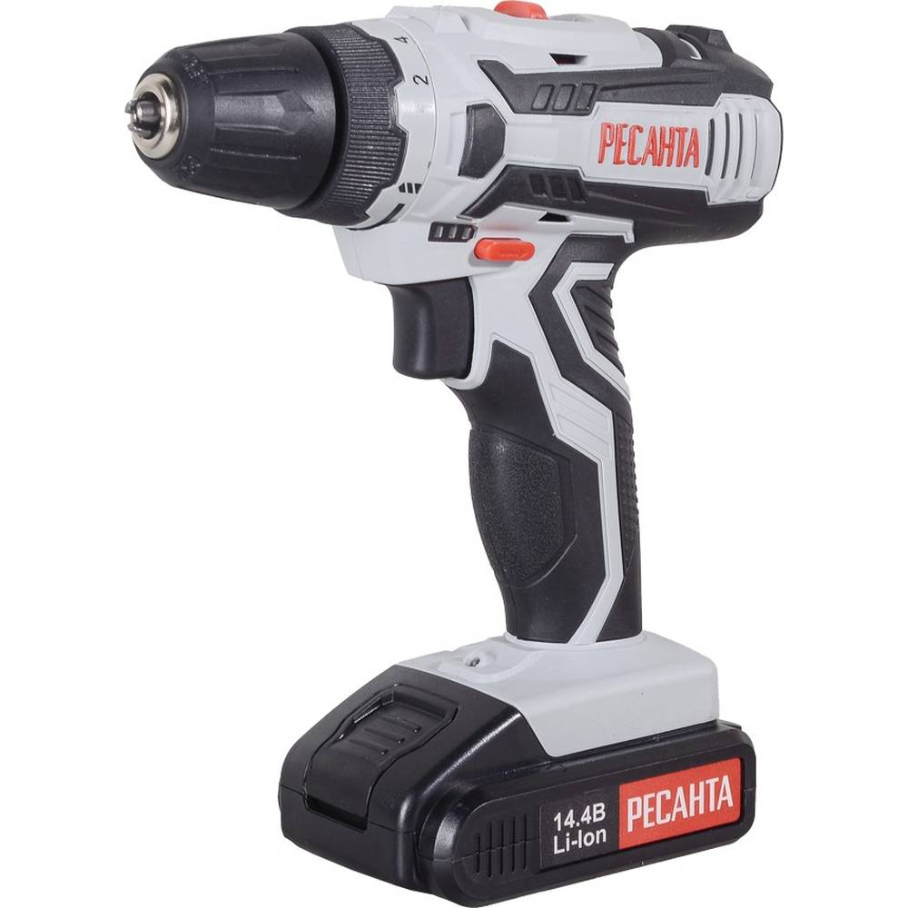 Дрель-шуруповерт аккумуляторная ДА-14-2ЛК Ресанта