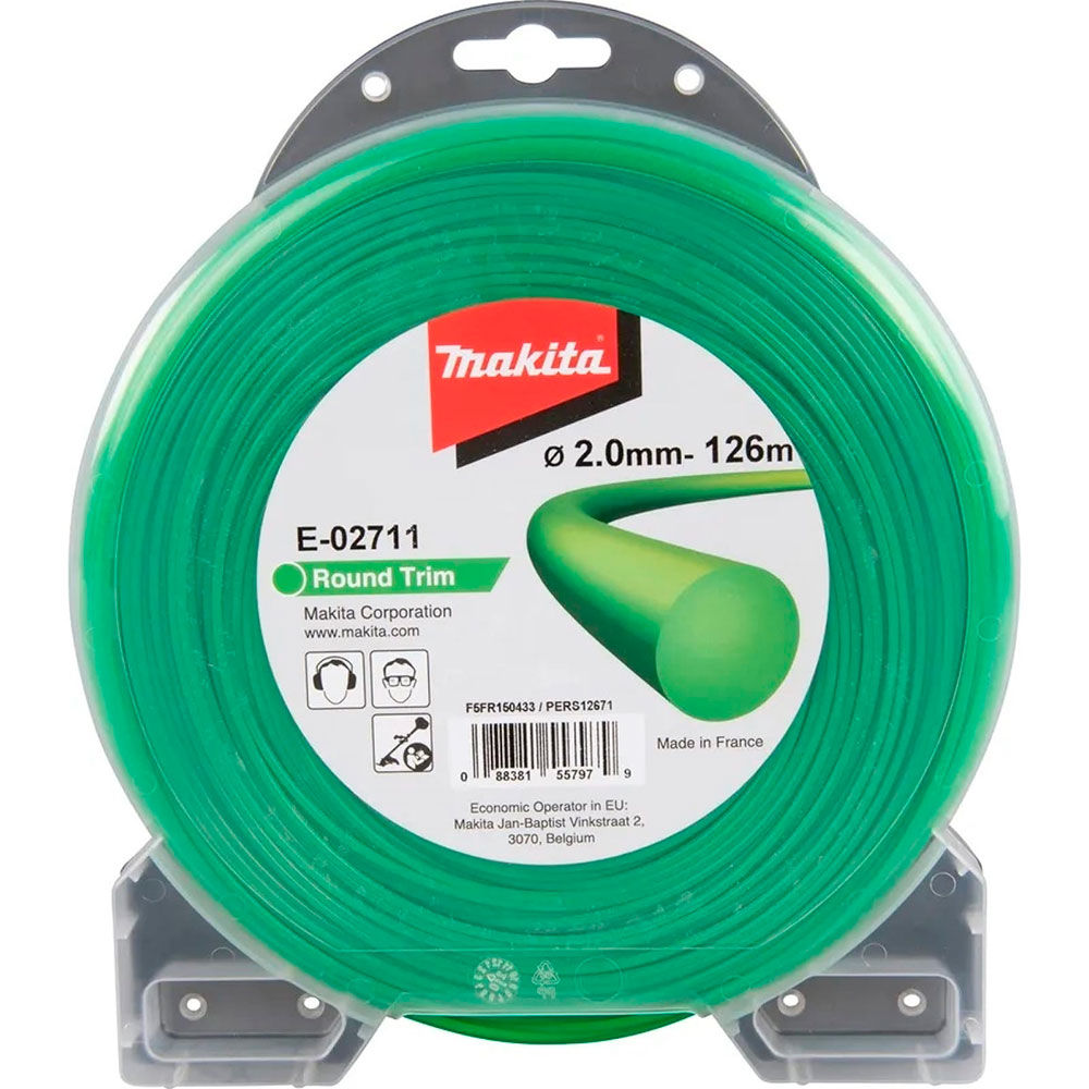 Леска триммерная Makita круглая, 2 ммх126 м