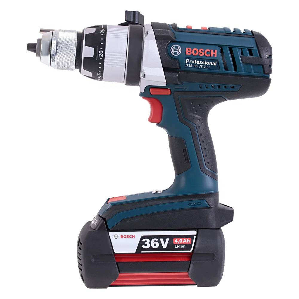 Шуруповерт аккумуляторный ударный Bosch GSB 36 VE-2-LI